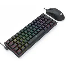 REDRAGON - Kit de Teclado y Mouse k617RGB SP M724 negro S143