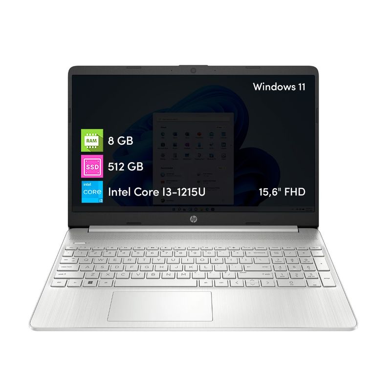 HP - Notebook HP Intel i3 8GB 512GB 15.6 FHD Win11
