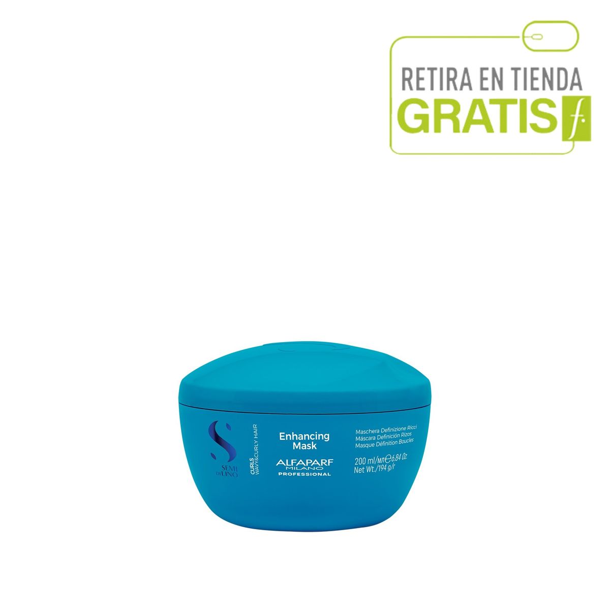 ALFAPARF MILANO - ALFAPARF Mascarilla hidratante para rizos y rulos Semi Di Lino