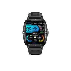 COLMI - Smartwatch Militar Hombre Pantalla 1.96 Negro