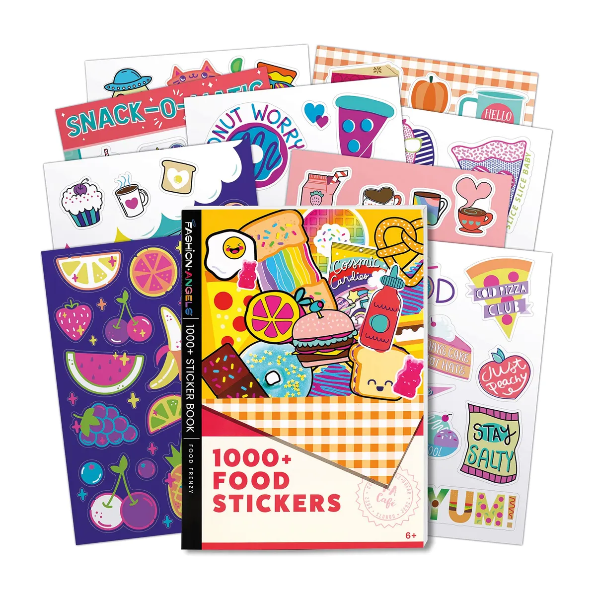 FASHION ANGELS - Libro de Stickers Comida 1000+ Fashion Angels