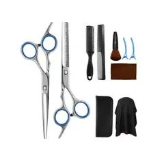 GENERICO - Kit De Tijeras Y Accesorios Para Peluquería 10 Unidadesv