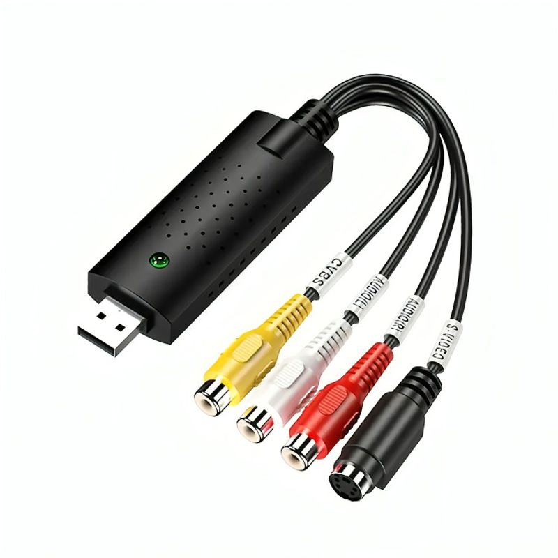 GENERICO - Capturadora De Audio Video Usb Easycap Vhs O Rca A Pc O Dvd