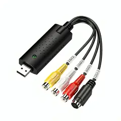 GENERICO - Capturadora De Audio Video Usb Easycap Vhs O Rca A Pc O Dvd