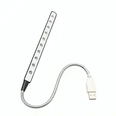 GENERICO - Lampara Led Usb Linterna Flexible Notebook