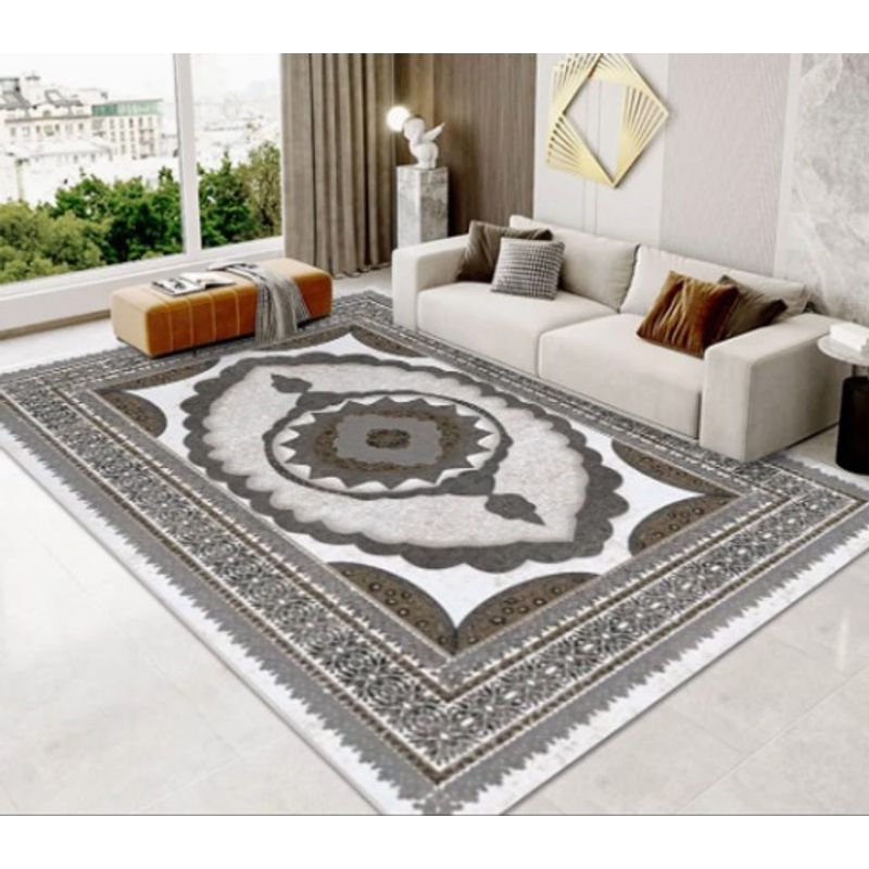 GENERICO - Alfombra Rectangular Antideslizante 200x240 diseño americano clasico