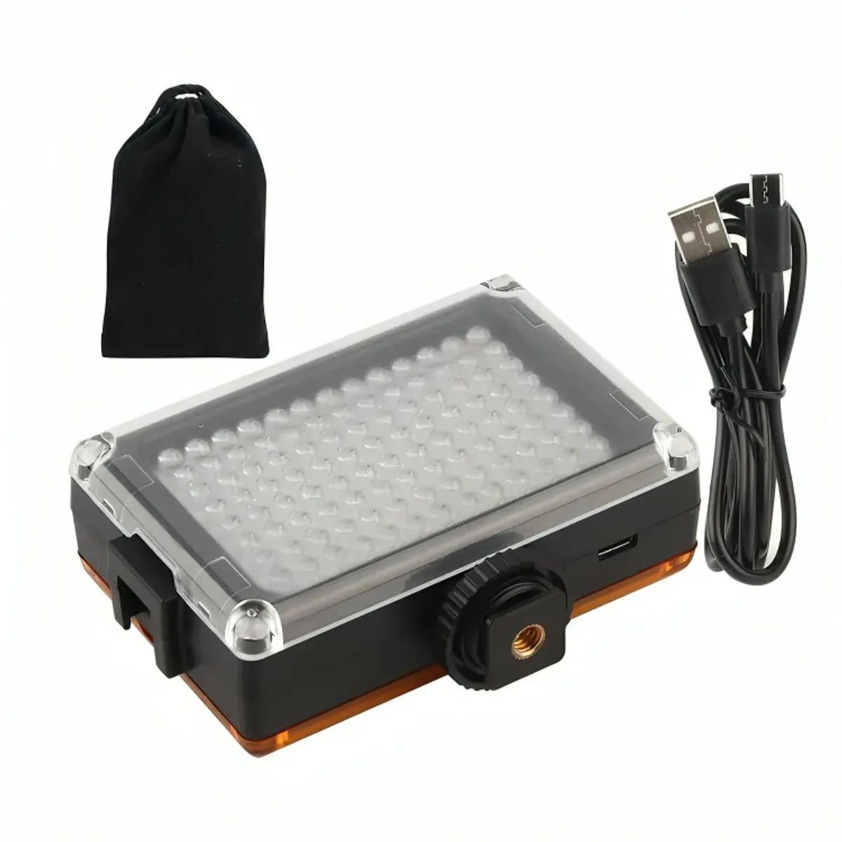 GENERICO - Foco De Cámara 96 Led Flash Batería Con 2 Filtros