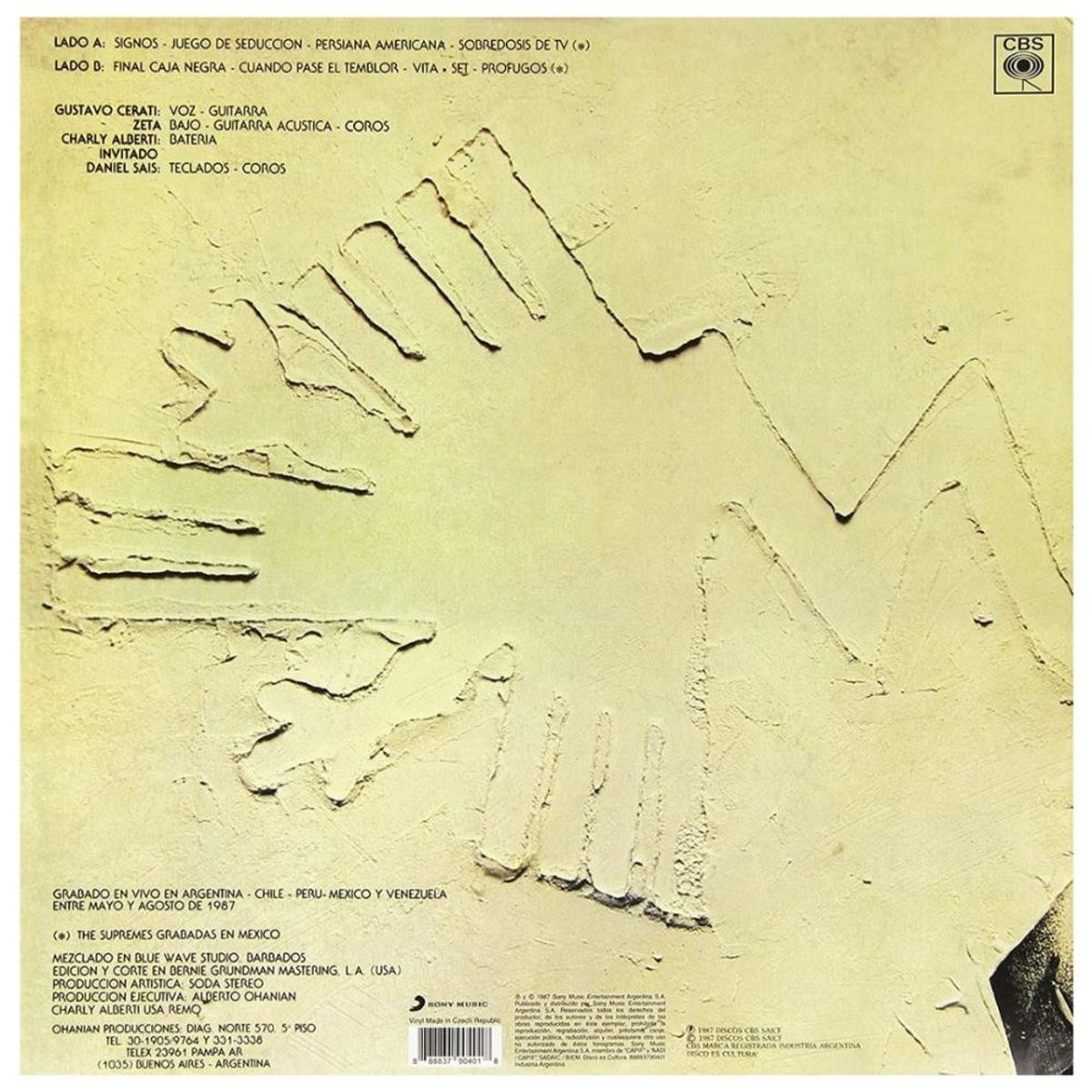 HITWAY MUSIC - SODA STEREO - RUIDO BLANCO EN VIVO - VINILO