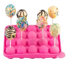 PASTELERIUSCL - Moldes Silicona Queque Moldes Reposteria Cake Pops 20cav Molde De Silicona Esfera Moldes De Silicona