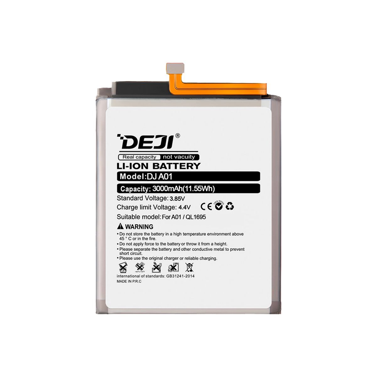 GENERICO - Bateria Compatible con Samsung Galaxy A01 DEJI IC 3000mAh