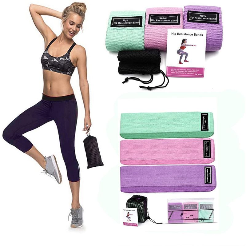 GENERICO - Bandas de Resistencia para Glúteos Yoga y Pilates