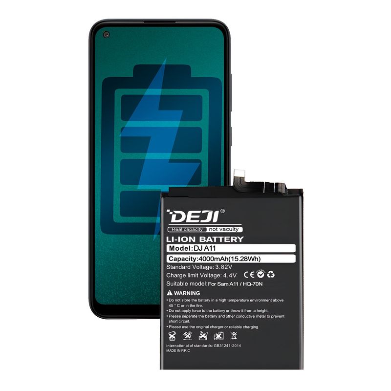 GENERICO - Bateria Compatible con Samsung A11 DEJI IC Capacidad 4000mAh