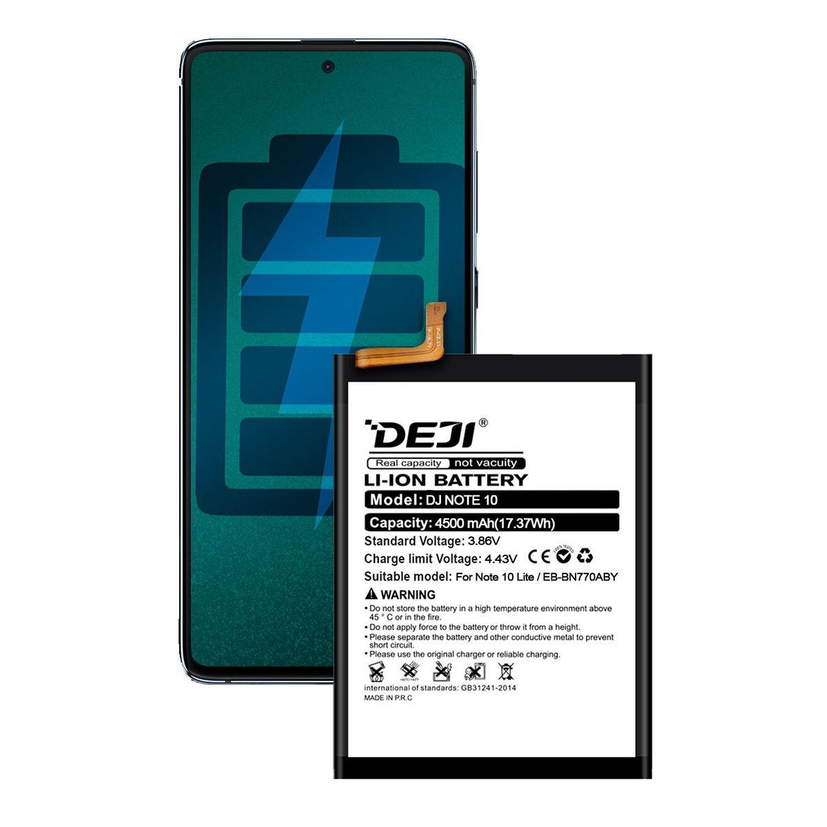 GENERICO - Bateria Compatible con Galaxy Note 10 Lite DEJI IC 4500mAh