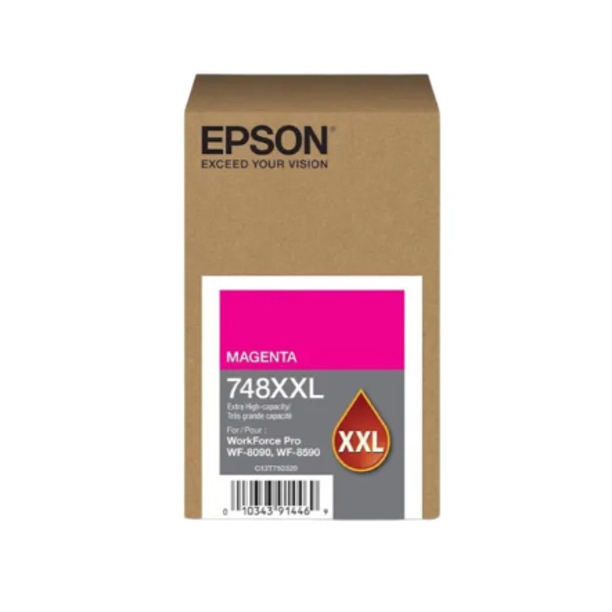 EPSON - TINTA MAGENTA ORIGINAL EPSON 748XXL WF PRO 6090 6590 8090 8590.