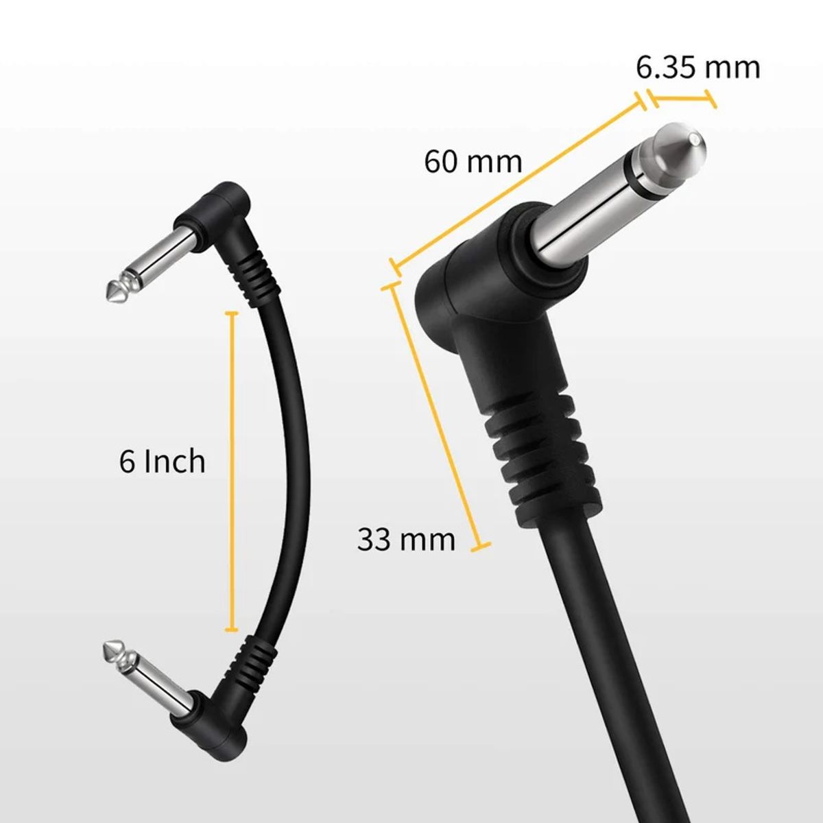 GENERICO - 6 Cables patch de 15 cm Donner EC1048