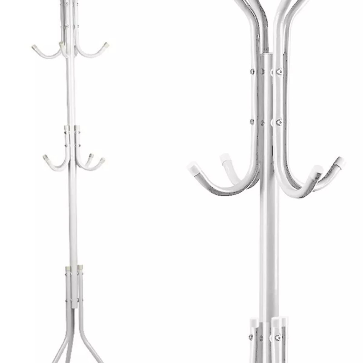 GENERICO - Colgador Perchero De Abrigos Metal Adorno Ropa Gancho Blanco