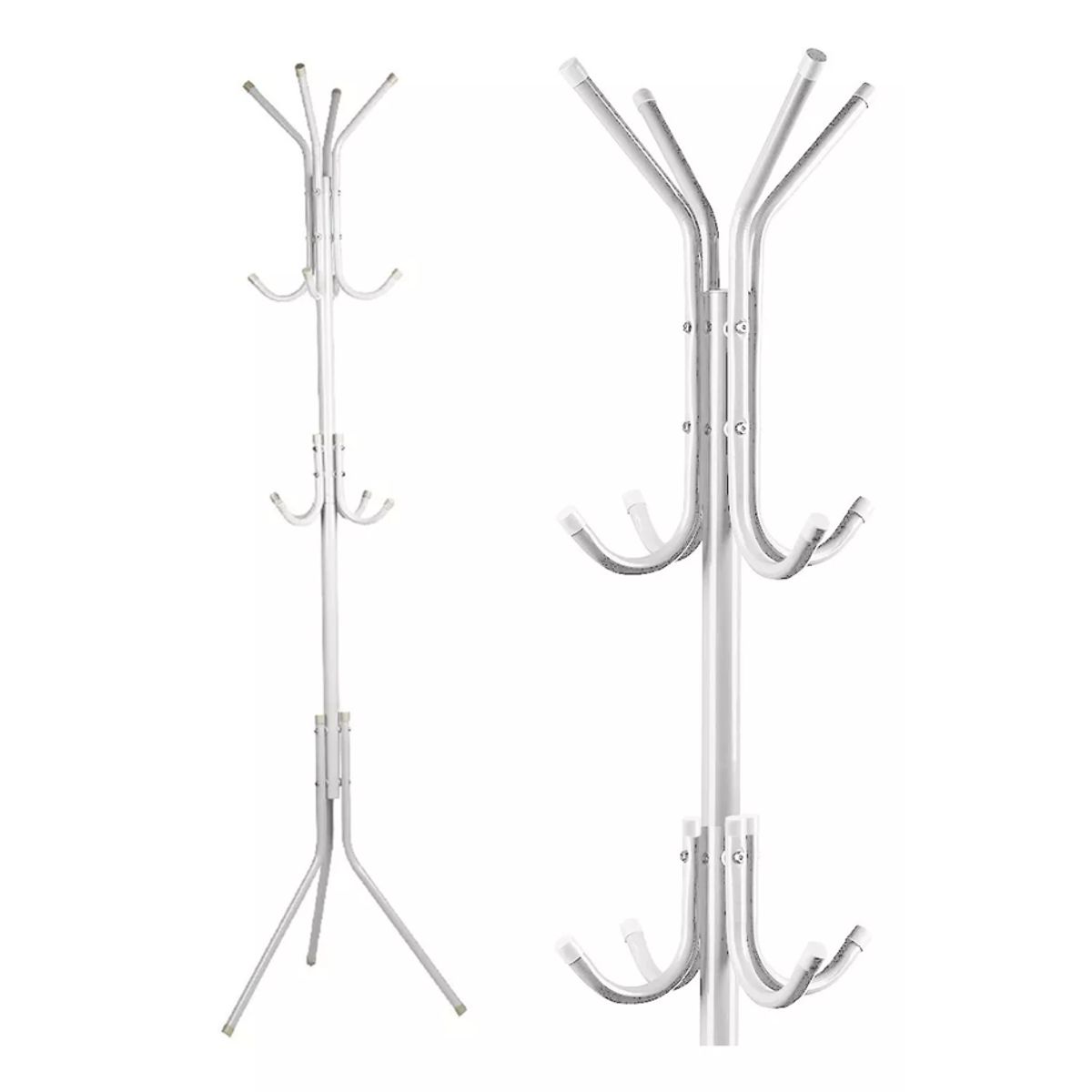 GENERICO - Colgador Perchero De Abrigos Metal Adorno Ropa Gancho Blanco