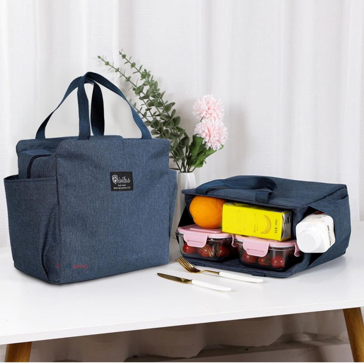 UTILISIMO - Lonchera Térmica Portátil De Gran Capacidad con Aislamiento Dark blue