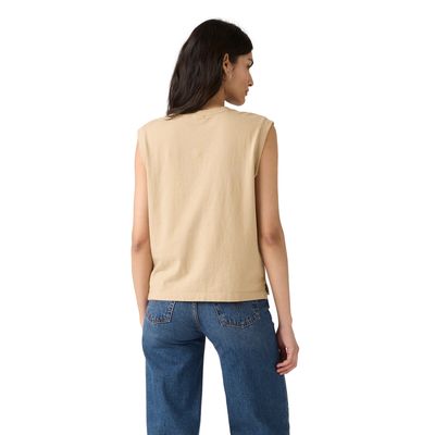 Imagen 2 del producto Polera Mujer Boxy Tank Beige