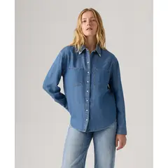 LEVIS - Camisa Mujer Teodora Western Azul