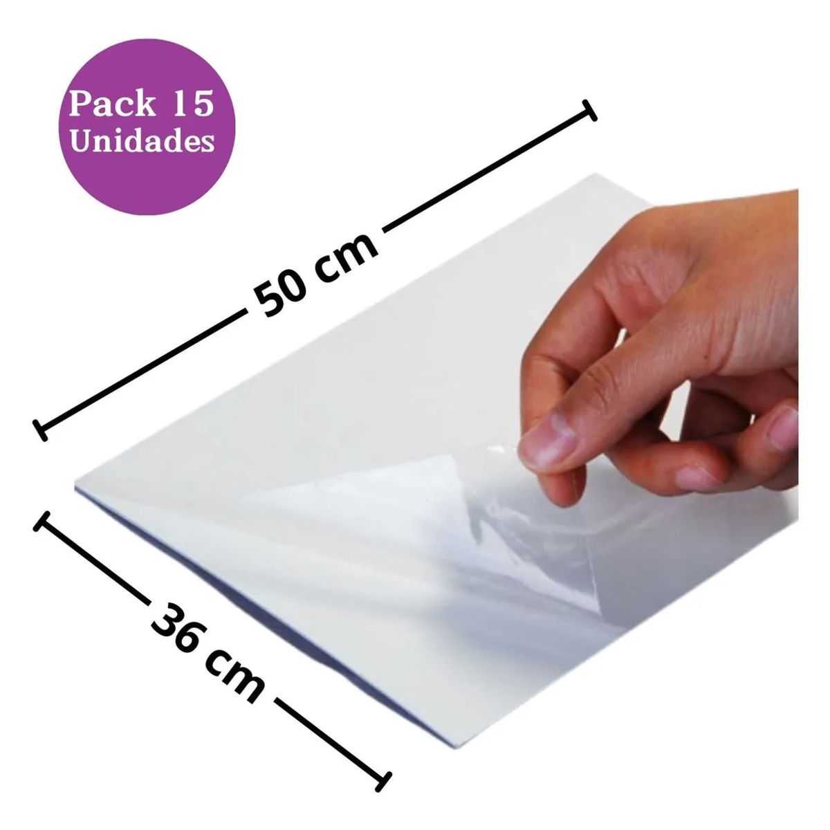 ADETEC - Pack 15 Forros Adhesivo Transparente Para Cuadernos/Libros