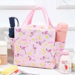 UTILISIMO - Lonchera Térmica Portátil Estampada Impermeable Aislamiento Pink