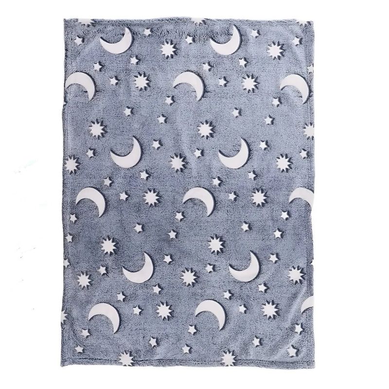 GENERICO - Frazadas Manta Magica Luminosa Manta Suave Bebe Polar Color Azul