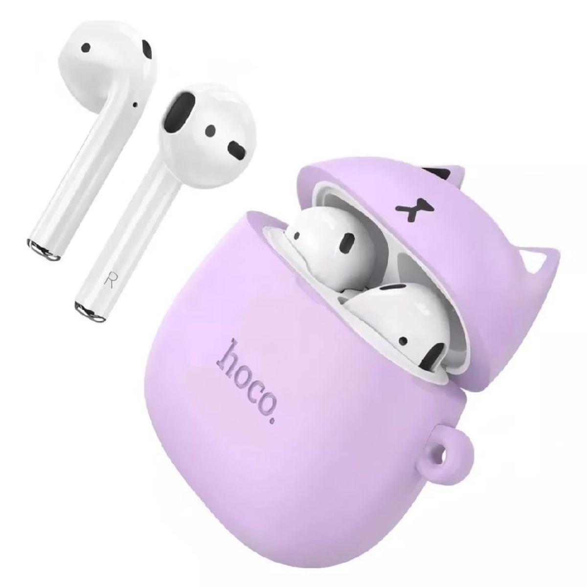HOCO - Audífonos Hoco EW45 Inalámbricos Funda de Gato Morado