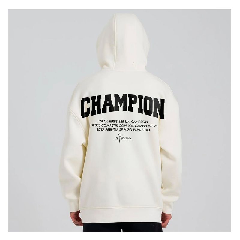 MORLAN - Poleron Canguro Estampado Champion Color Estampado