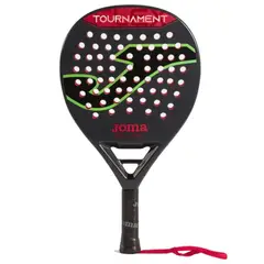 JOMA - Pala Padel Tournament Flex Negro Rojo