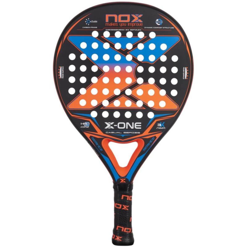 NOX - Pala Padel Nox X-One Rough Surface Evo Colours 360-375gr