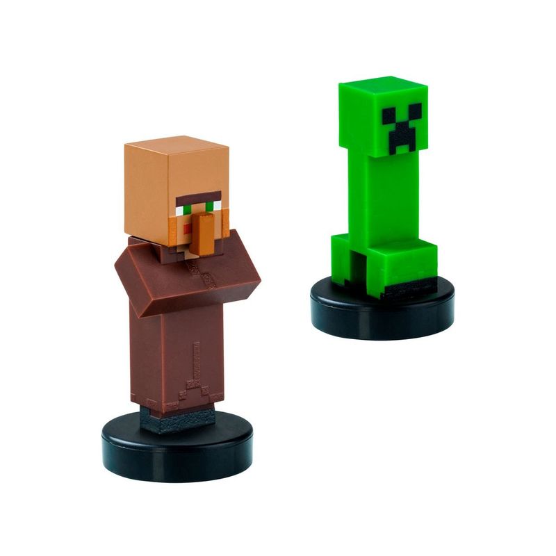 MINECRAFT - PACK DE 2 FIGURAS TIMBRE MINECRAFT - ALDEANO