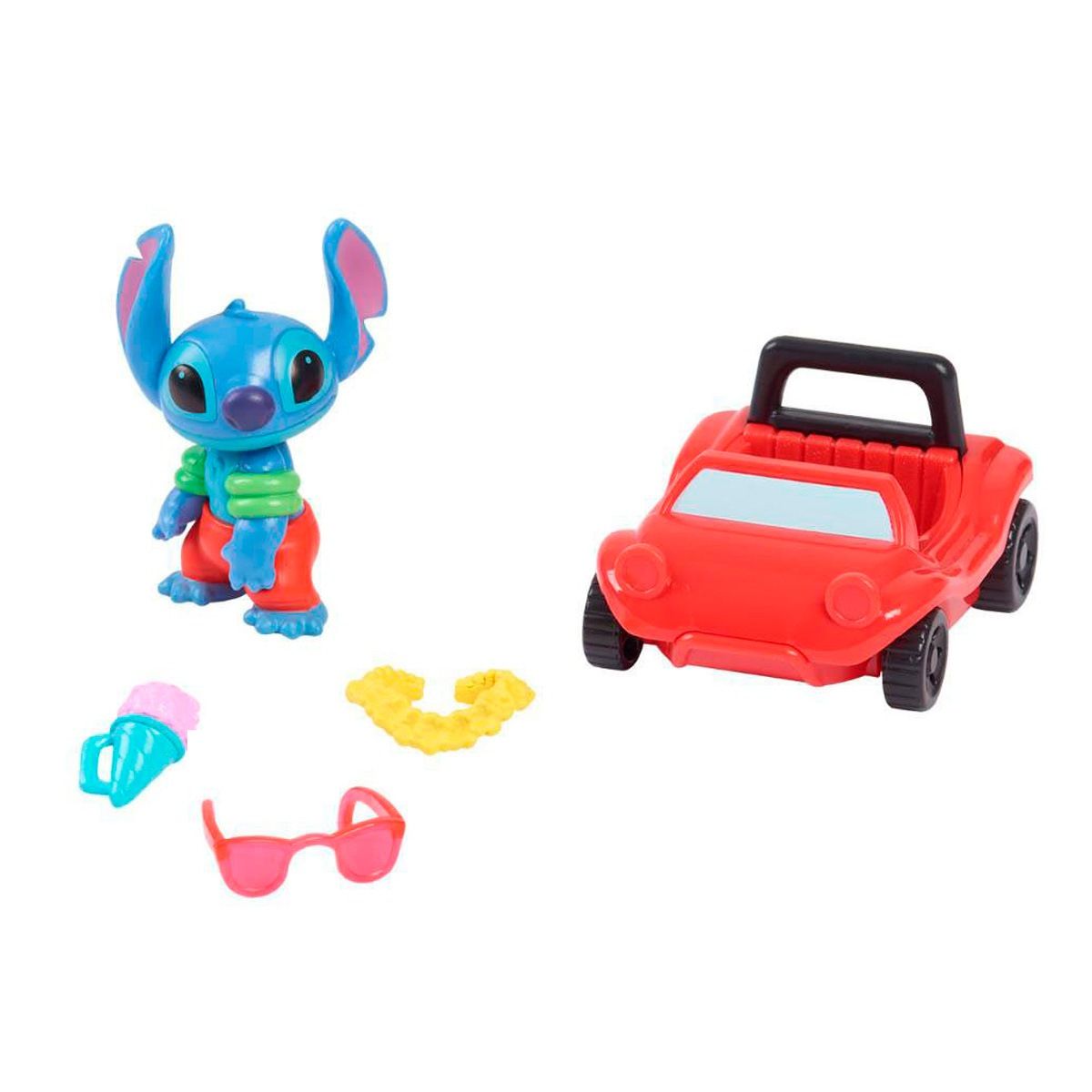 ANSALDO - Figura STITCH playset surf y tomar sol con accesorios
