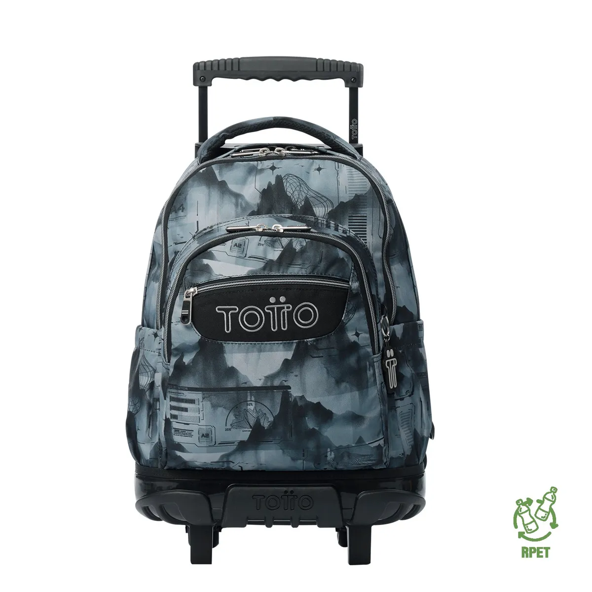 TOTTO - Mochila Escolar Con Ruedas para Niño Renglon Totto