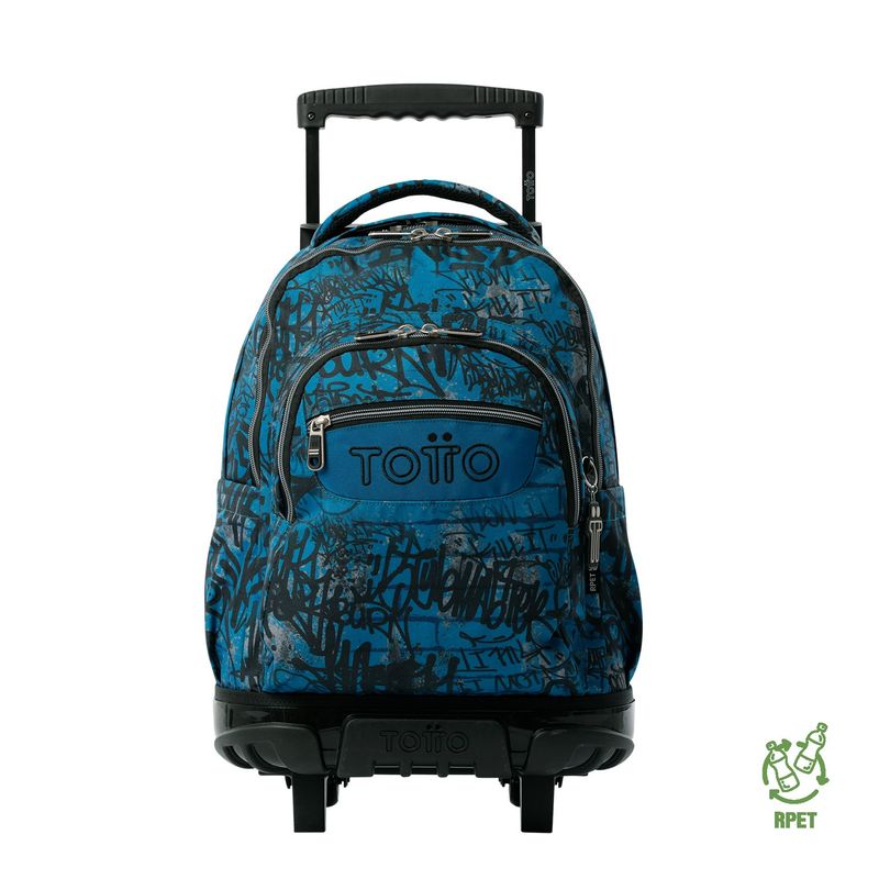 TOTTO - Mochila Escolar Con Ruedas para Niño Renglon Totto