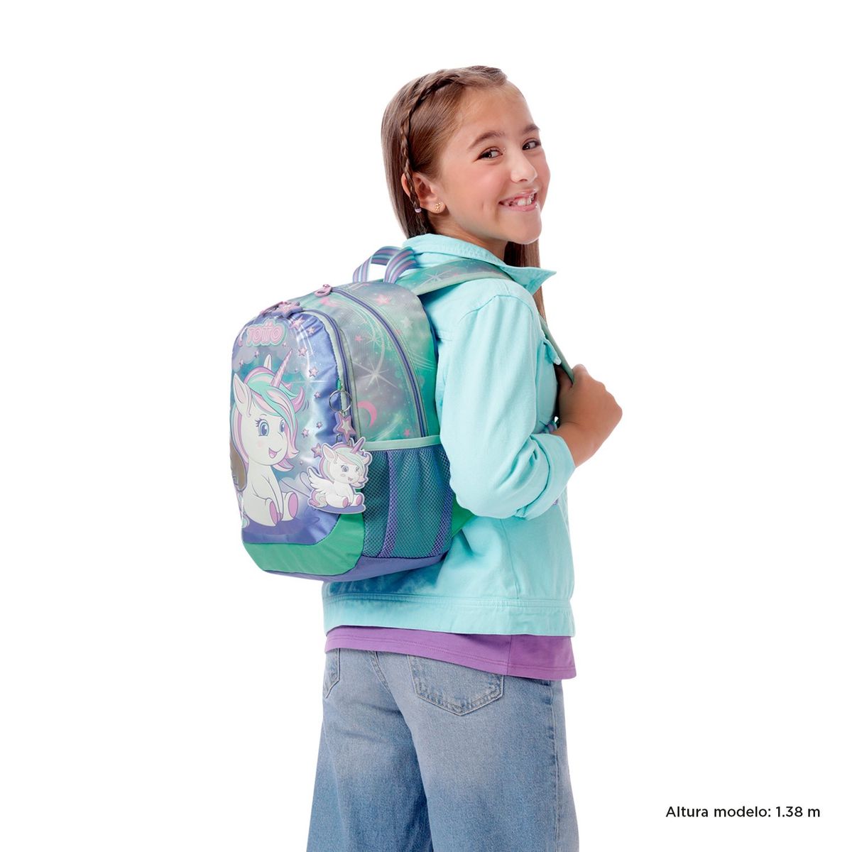 TOTTO - Mochila Escolar para Niña Magic Dreams Pequeña Totto