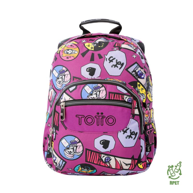 TOTTO - Mochila Escolar Para Niña Notebook 10 Tempera Totto
