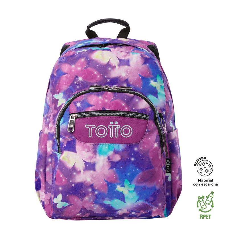 TOTTO - Mochila Escolar para Niña Notebook 14 Acuarela Totto