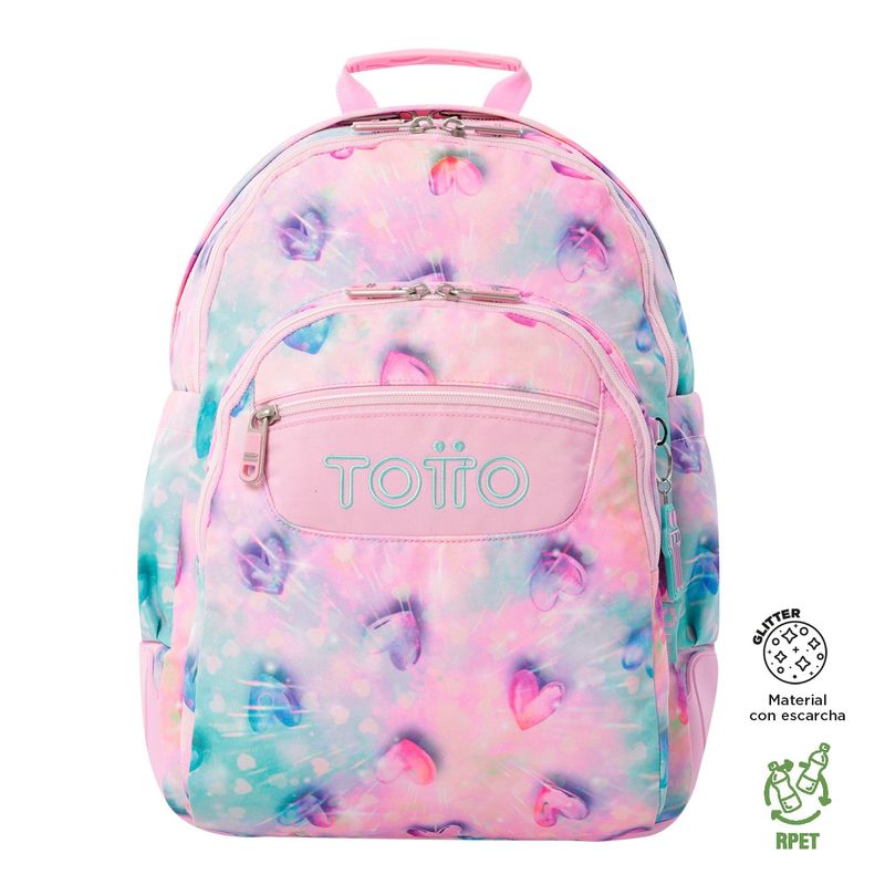 TOTTO - Mochila Escolar Para Niña Notebook 14 Rayol Totto