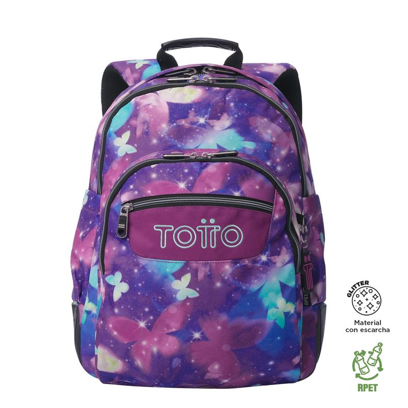 TOTTO - Mochila Escolar Para Niña Notebook 14 Rayol Totto