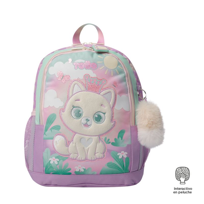 TOTTO - Mochila Escolar para Niña Queen Cat Madiana Totto