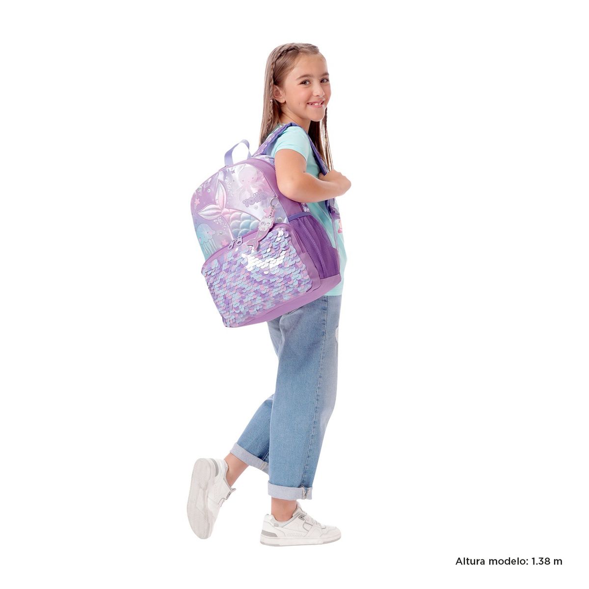 TOTTO - Mochila Escolar para Niña Sireny Madiana Totto