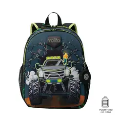 TOTTO - Mochila Escolar para Niño Monster Race Mediana