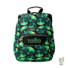 TOTTO - Mochila Escolar para niño Notebook 10 Tempera