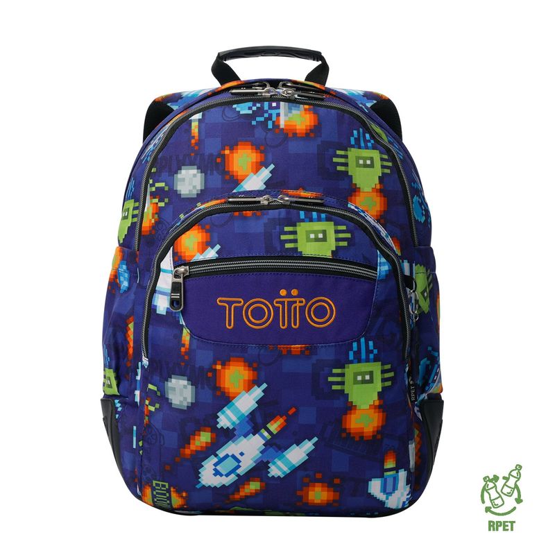 TOTTO - Mochila Escolar para niño Notebook 14 Rayol Totto