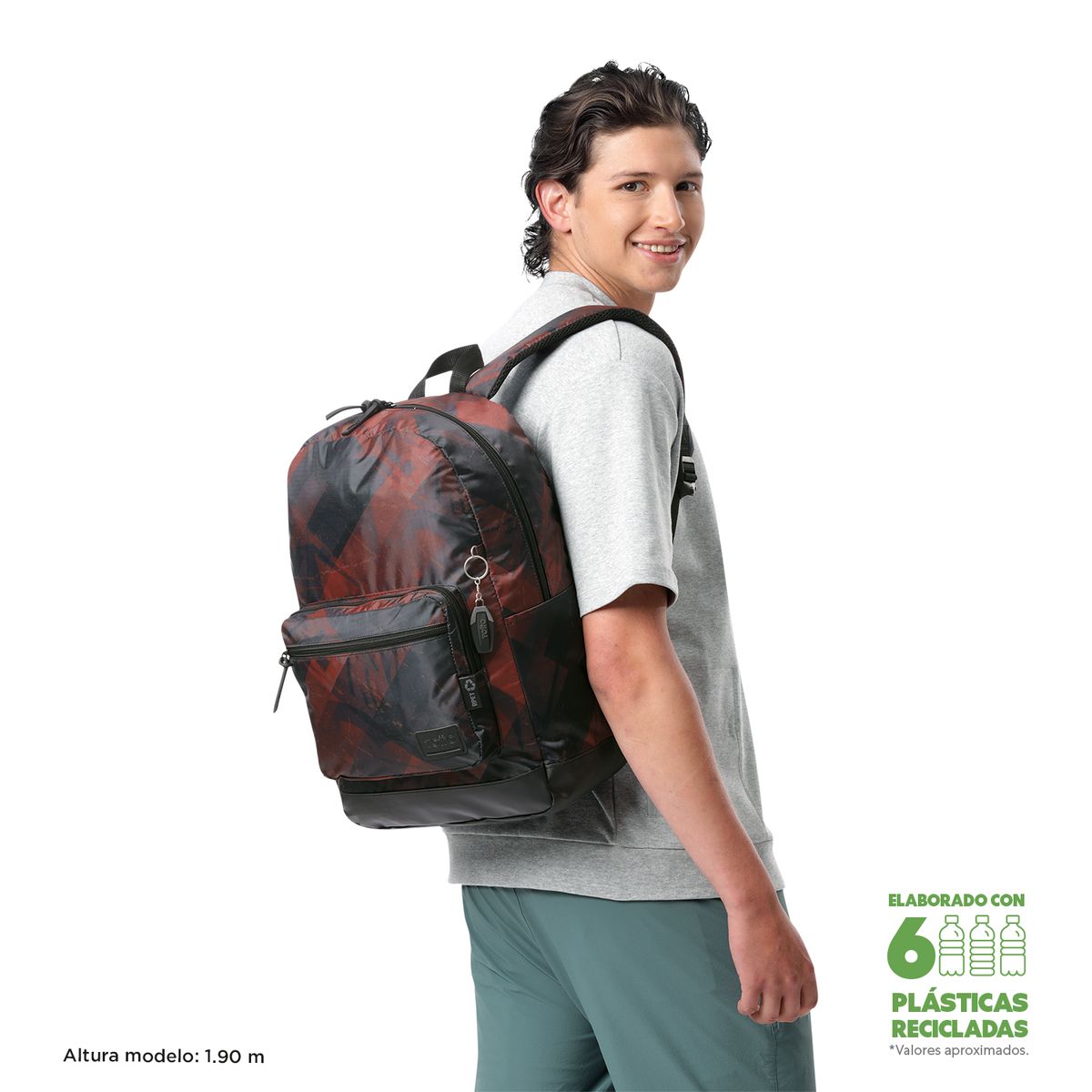 TOTTO - Mochila Urbana Juvenil Notebook 14 Tocax Para Hombre Totto