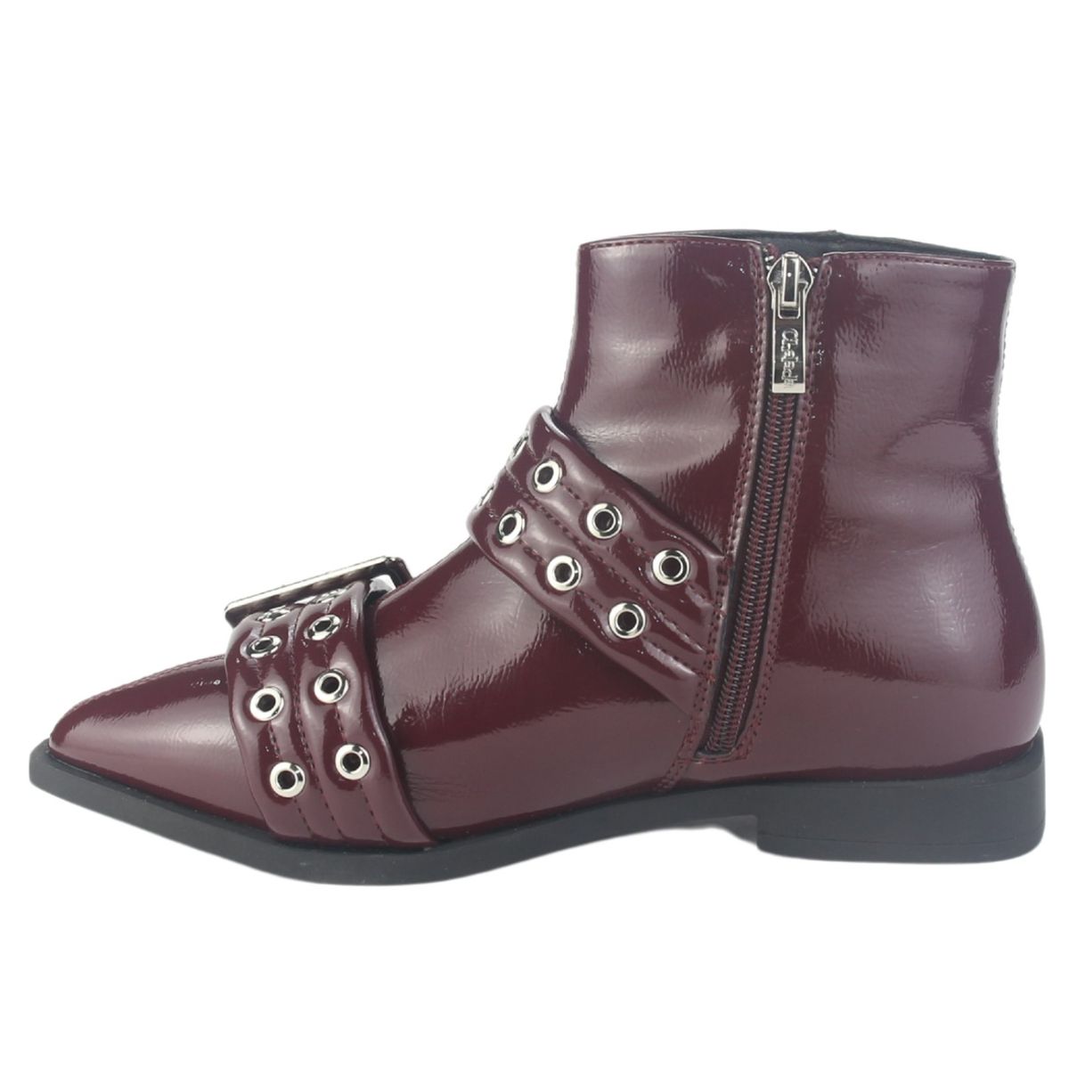 CHALADA - Botin Mujer Burdeo Casual Chalada Slik-11