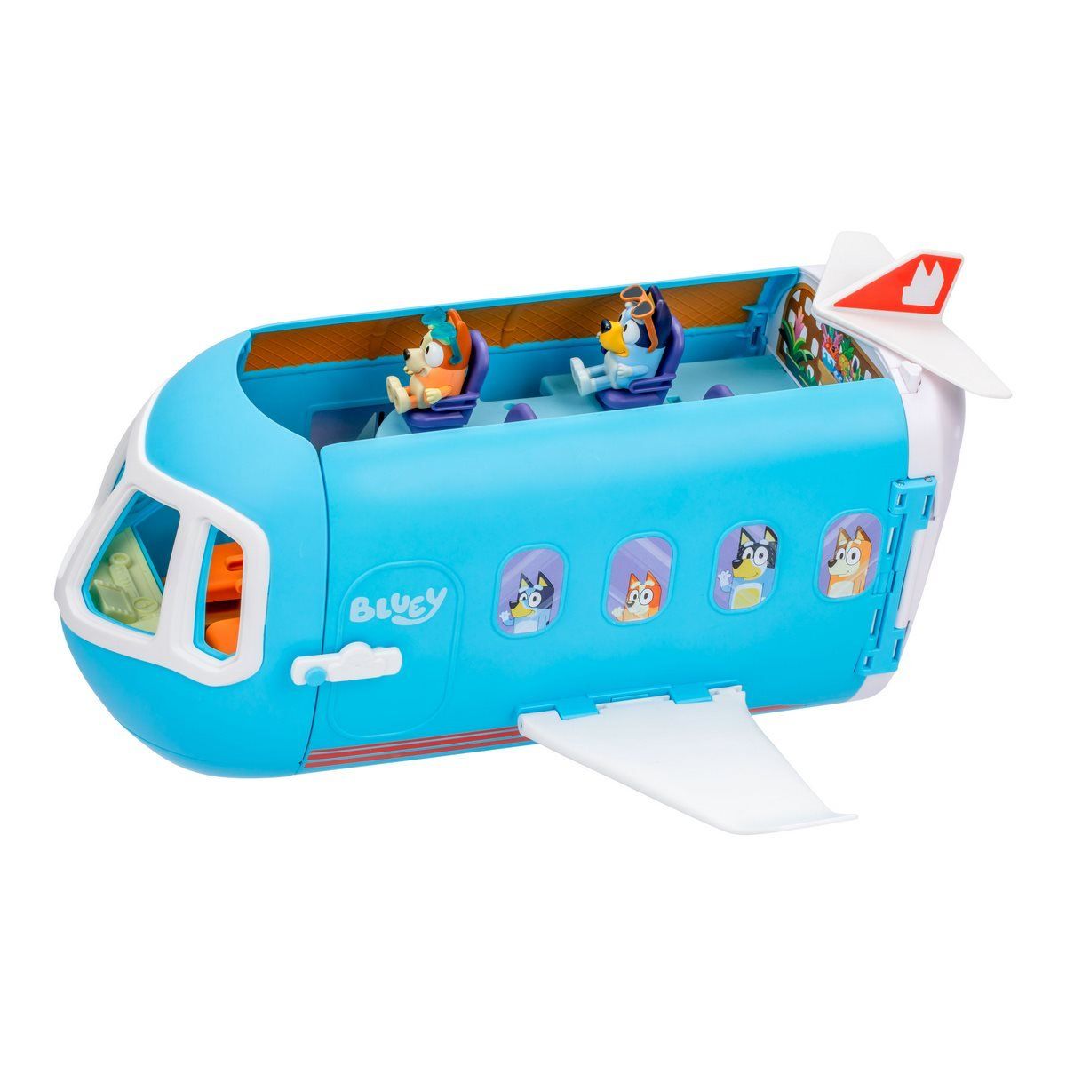 BLUEY - Avión transformador Bluey 3 en 1 15 piezas juego
