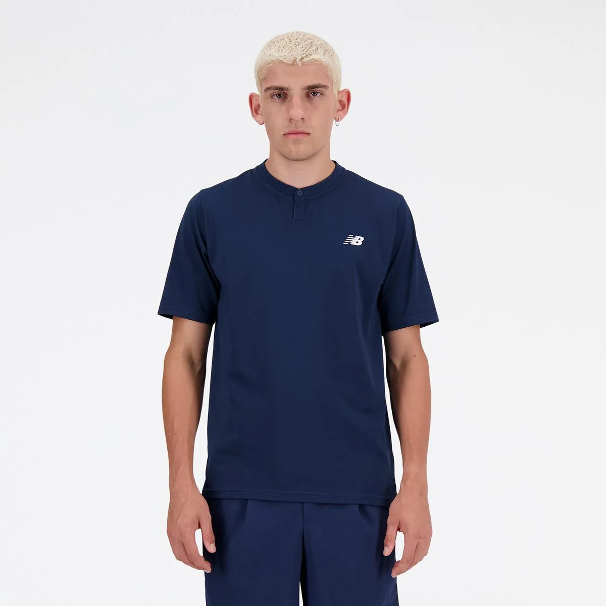 NEW BALANCE - Polera Tenis Hombe New Balance Tournament Azul