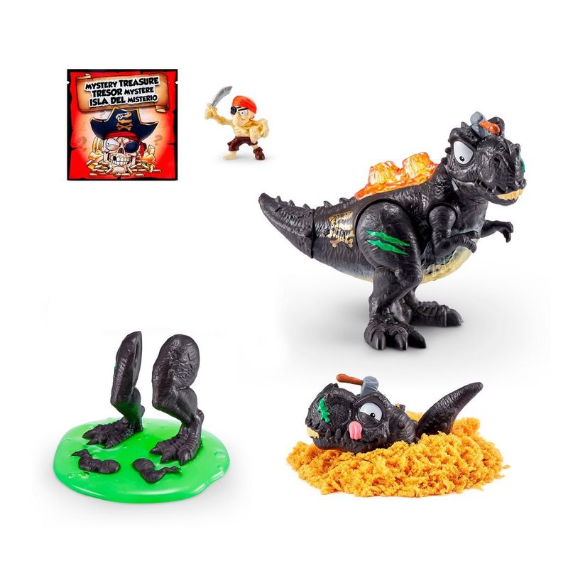 SMASHERS - MINI HUEVO SMASHERS DINO ISLAND - NEGRO